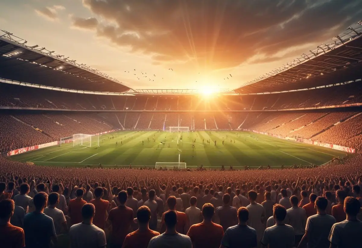 Klar för en spännande match illustration
