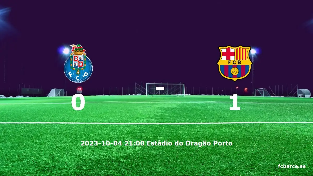 FC Porto mot FC Barcelona tidslinje och laguppställning
