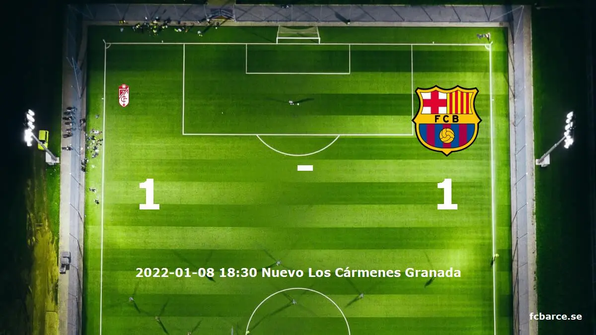 Granada CF mot FC Barcelona tidslinje och laguppställning