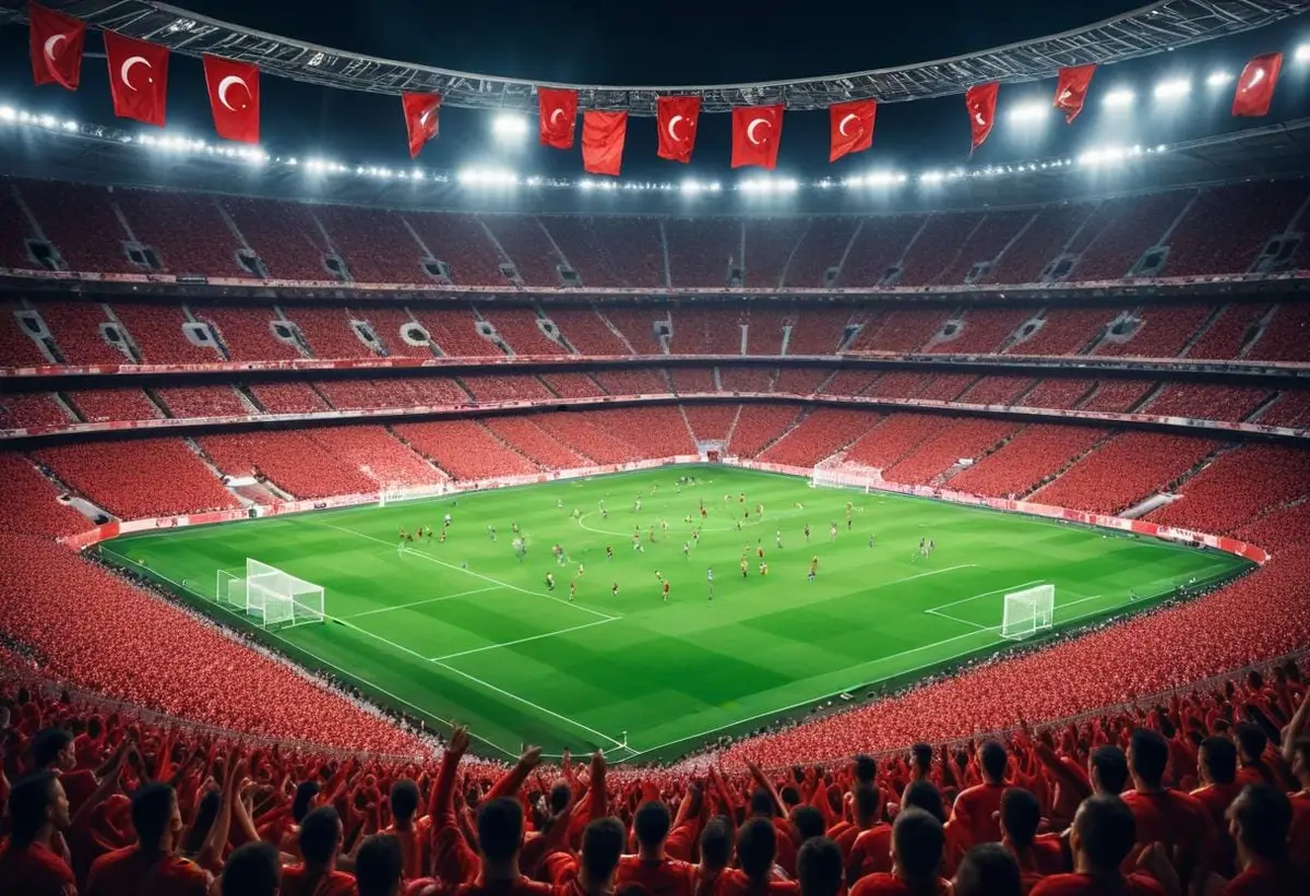 Spännande poängställning i Fatih Karagümrük illustration