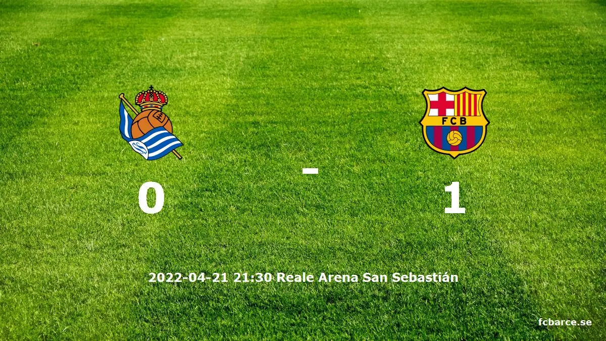 Real Sociedad mot FC Barcelona tidslinje och laguppställning