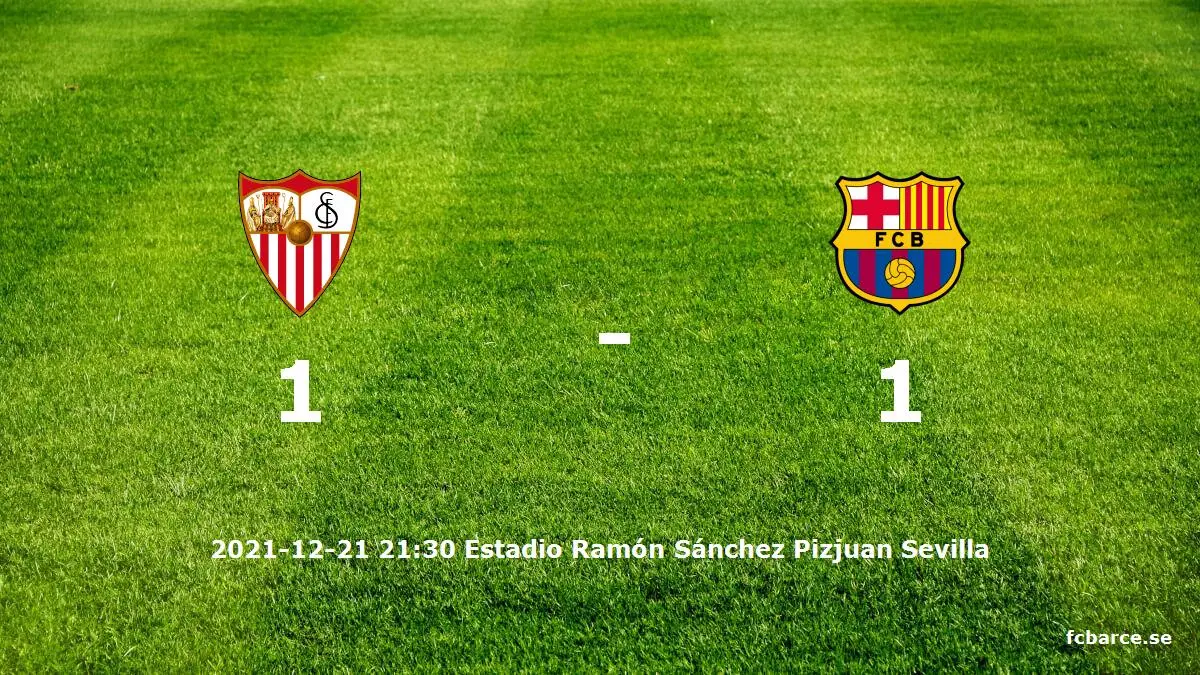 Sevilla FC mot FC Barcelona tidslinje och laguppställning