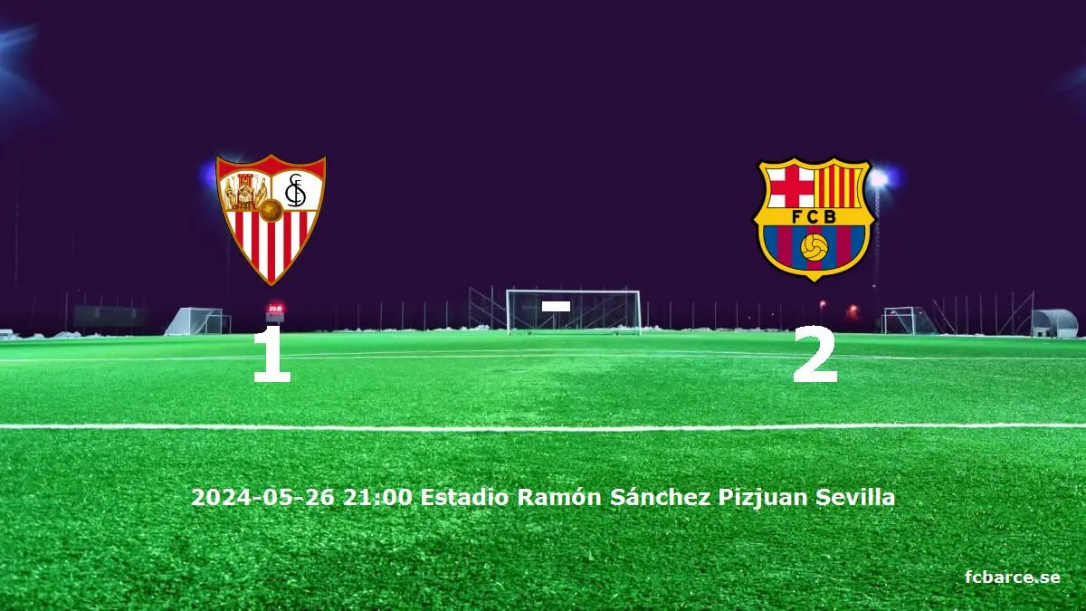 Sevilla FC mot FC Barcelona tidslinje och laguppställning